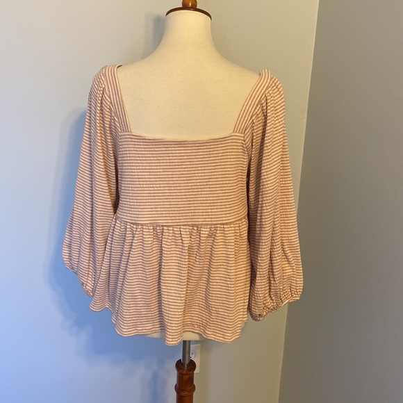 By Together Collection crop top with bell sleeves. - Picture 4 of 6